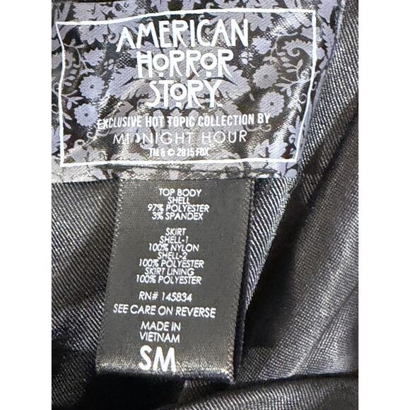 American Horror Story Hot Topic Asylum Satin Dr Witchy Halloween Party Dress S - Picture 4 of 4